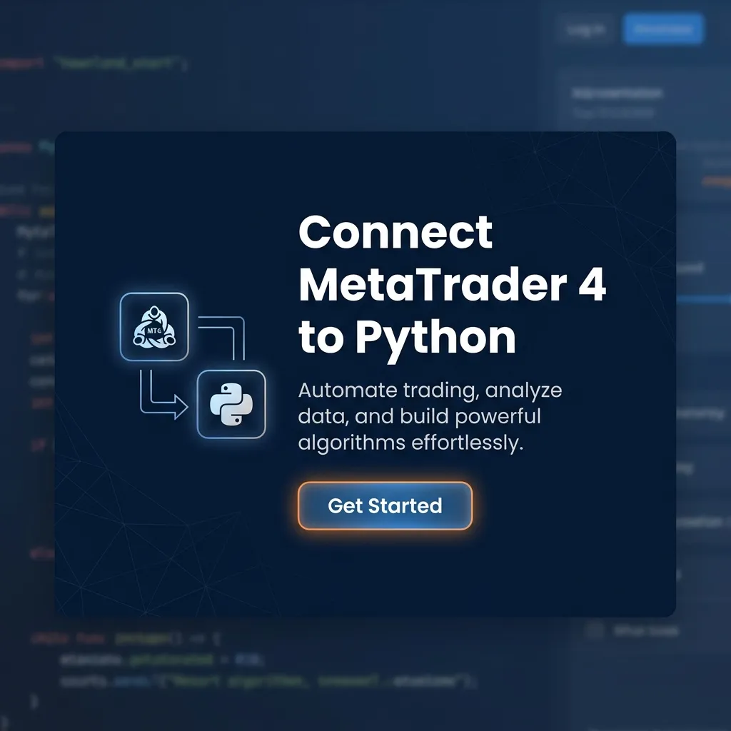 Create a MetaTrader API account to connect Python applications to MetaTrader 4 over REST and WebSocket